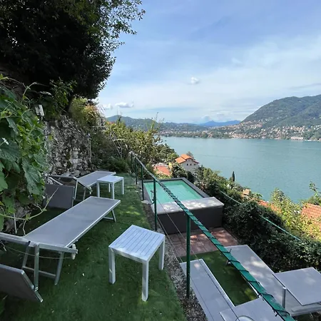Como, Jacuzzi And Private Pool Tatil Evi Blevio
