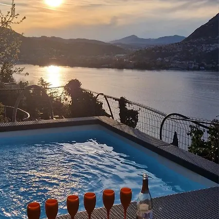 Semesterbostad Como, Jacuzzi And Private Pool *